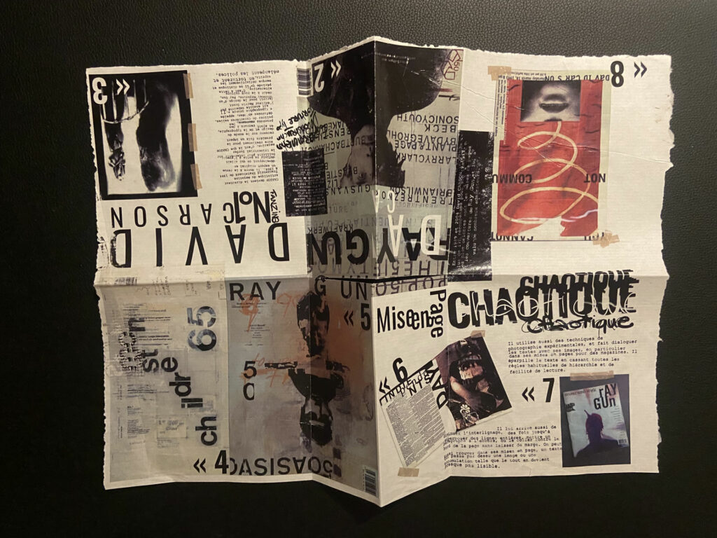 fanzine david carson ouvert